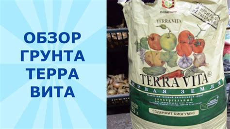 Грунт терра вита - YouTube