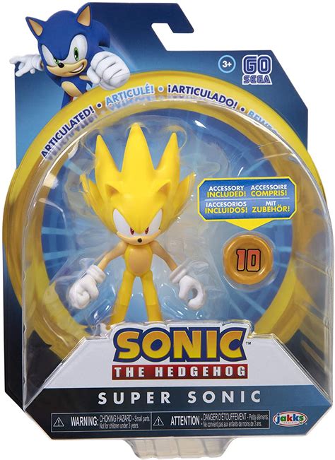 Фигурка Супер Соник (Sonic The Hedgehog Collectible Super Sonic with ...