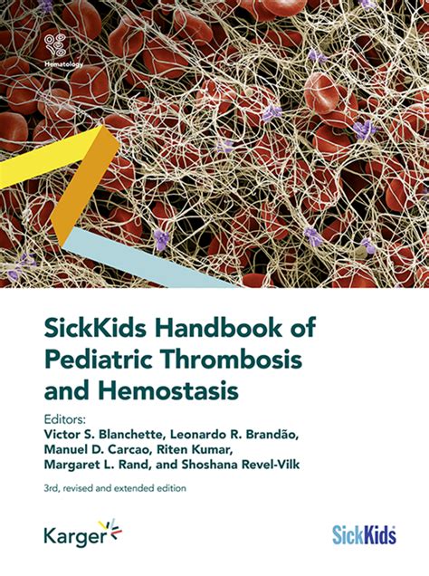 Venous Thrombosis Sickkids Handbook Of Pediatric Thrombosis And