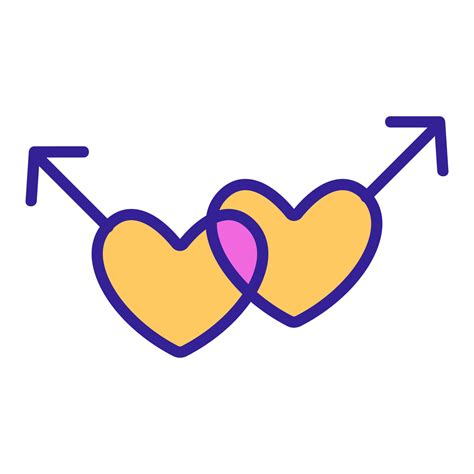 Same Sex Marriage Icon Vector Isolated Contour Symbol Illustration Vector Art At Vecteezy