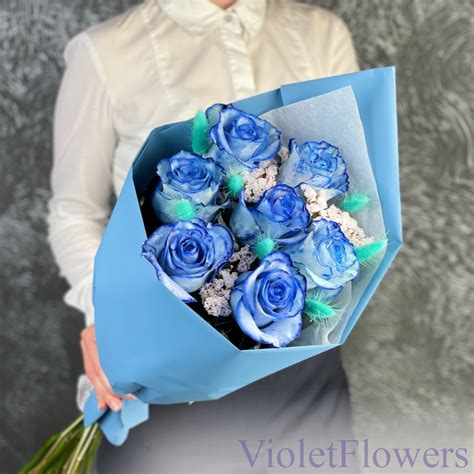 Букет цветов Блю Роуз заказать в Москве с доставкой по цене 3 990 ...