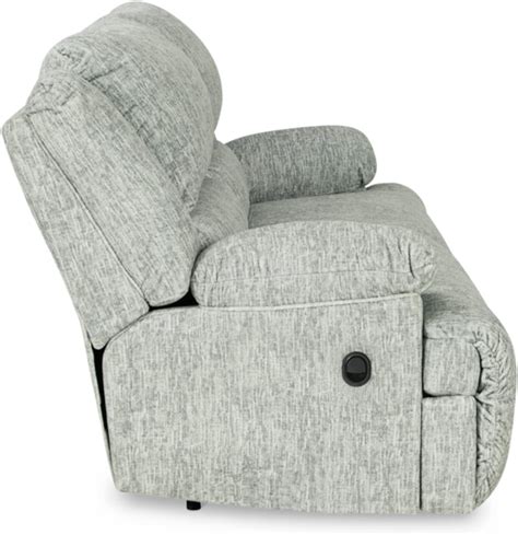 Ashley McClelland Reclining Sofa, Light Gray