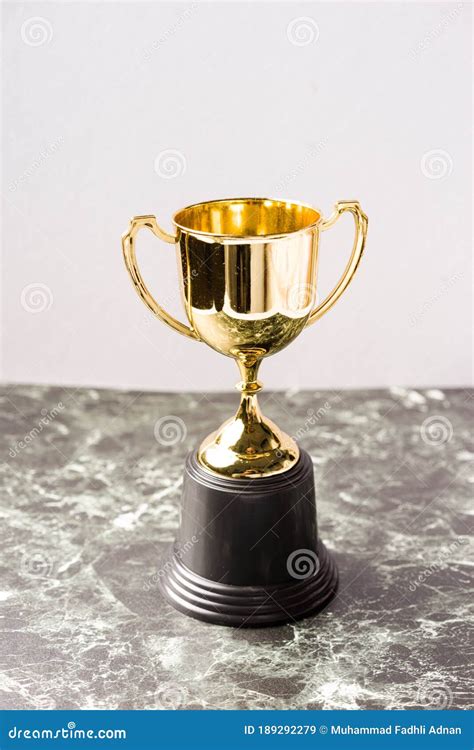 isolated shot  trophy replica stock image image  background