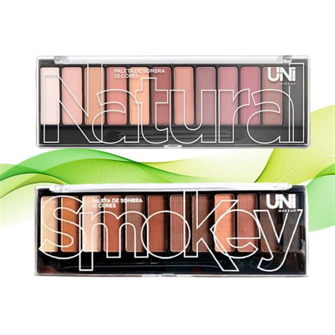 Paleta De Sombra Cores Intensa Smokey Nude Unimakeup Shopee Brasil