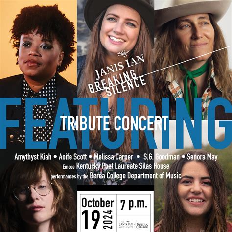 Janis Ian Breaking Silence Tribute Concert | Berea Tourism
