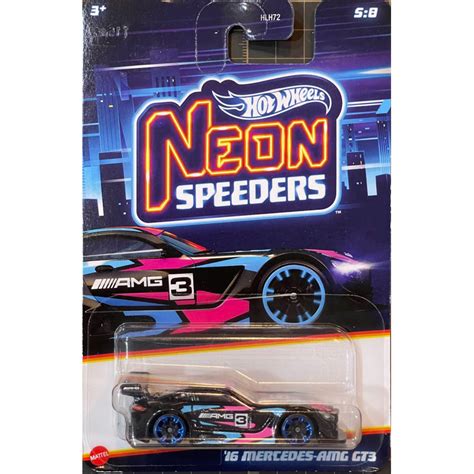 風火輪 Hot Wheels 精裝普卡 NEON 霓虹夜光 賓士 BENZ MERCEDES AMG GT3 蝦皮購物