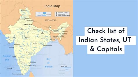 Indian States And Capitals Check List Of Indian States Ut And