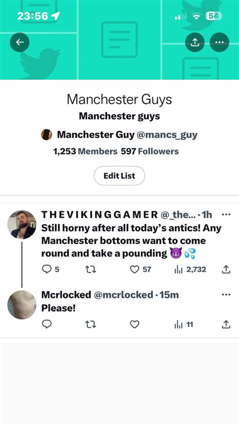 Manchester Guy On Twitter Over Horny Guys On The Manchester List Give Me A Shout If You