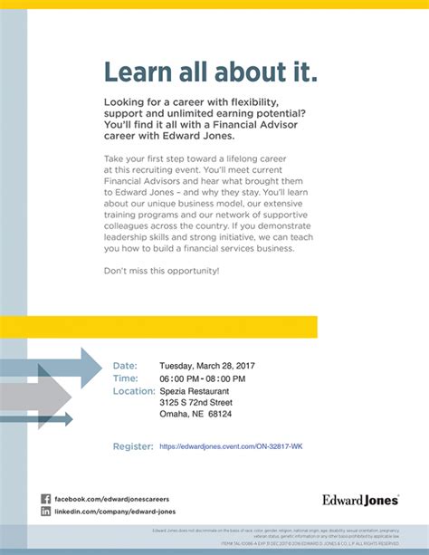 Careers In Financial Advising Edward Jones 28 March Event Papillion