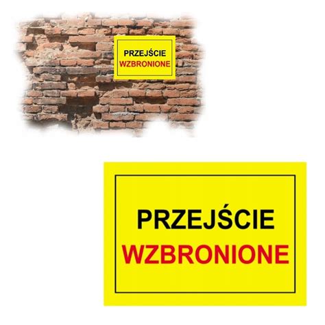 Tablica Budowlana Znak PRZEJŚCIE WZBRONIONE 12293889607 Allegro pl