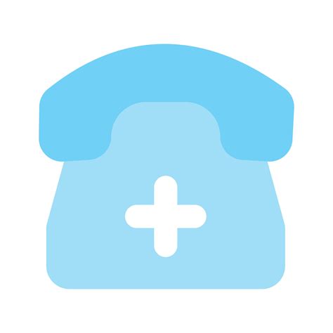 Medical sign on telephone is showing medical helpline 45492730 Vector