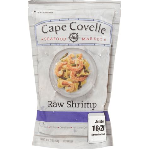 Cape Covelle Seafood Market Jumbo Farmed Raised Ez Peel Deveined