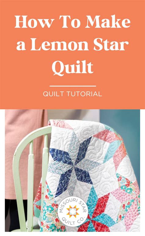 Easy Point Lemon Star Quilt Block Tutorial Missouri Star Quilt Co