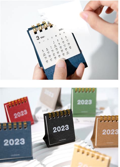 2023 Mini Desk Calendar 2023 Planner Calendar Tabletop Etsy