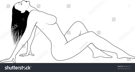 Woman Lying Naked Stock Vector Royalty Free Shutterstock