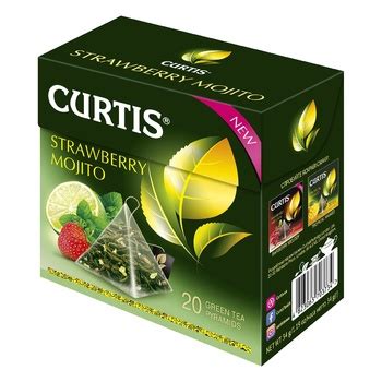 Чай зеленый Curtis Клубничный Мохито в пакетиках 20шт*1,7г - заказать ...