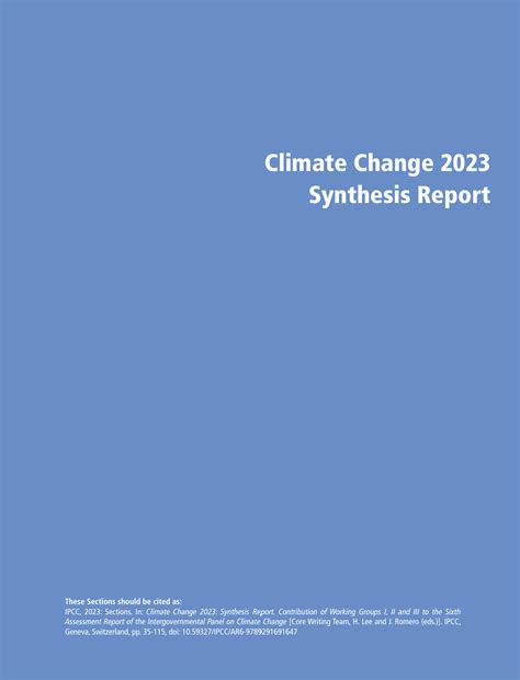 Climate Change 2024 Synthesis Report Megen Sidoney