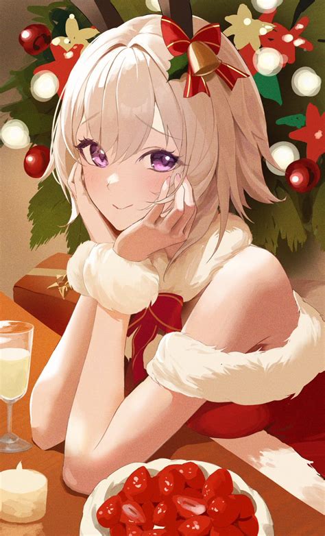 カレンチャンウマ娘 「ふふっ、お兄ちゃんすっごく楽しそうだね過ぎちゃったけど、クリスマスカレンチャン」ほしのぷりんのイラスト