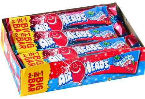Airheads 2 In 1 Blue Raspberry And Cherry 24 Count • Oh Nuts®