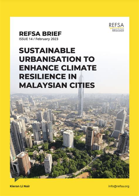 Sustainable Urbanisation To Enhance Climate Resilience In Malaysian