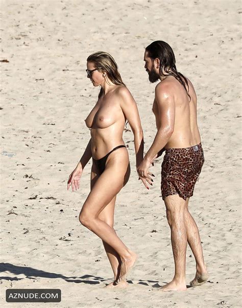Heidi Klum Sexy And Nude Seen With Tom Kaulitz Kissing And Showing Off Her Hot Boobs In St