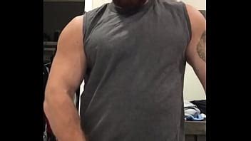 Huge Dick Hot Bodybuilder Shows Off Giant Hard Cock BeefBeast Hairy Alpha Musclebear Hung