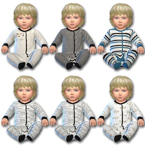 Infant Tiger Footie Pajamas Screenshots The Sims 4 Create A Sim