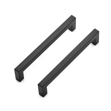 Ravinte 30 Pack 6 1 4 Inch Kitchen Square Cabinet Handles Matte Black