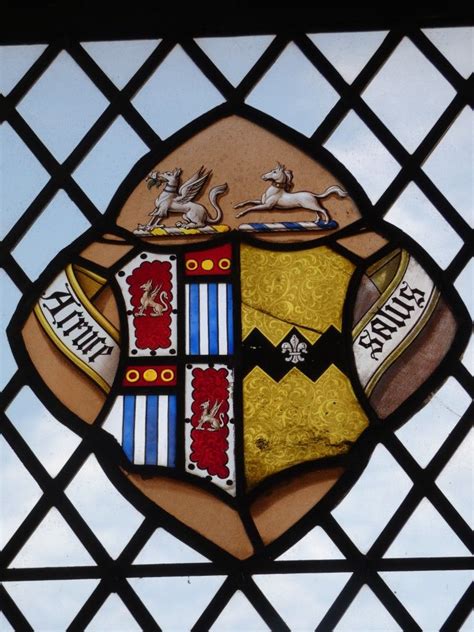 Detail of the arms of Anna Vavasour of Spaldington, daughter of the 2nd ...