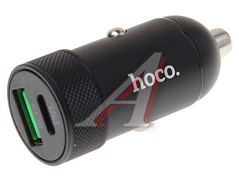Устройство зарядное в прикуриватель 1USB 12V HOCO - Z32B black - AvtoALL.Ru