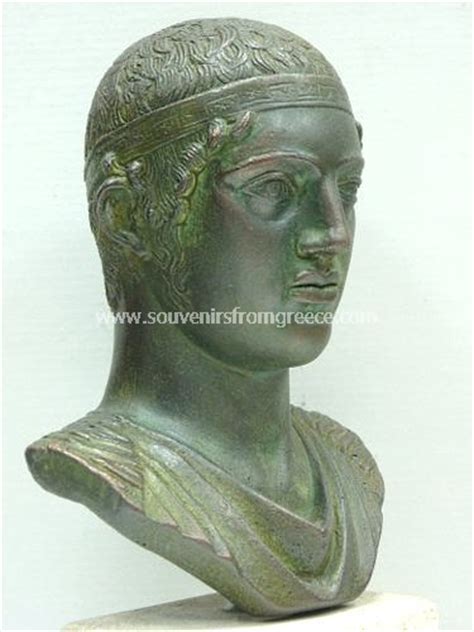 Iniohos Charioteer Greek Plaster Bust Statue Greek Busts Sculptures