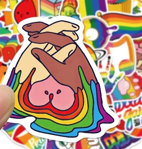 LGBTQ Sticker Pack Gay Lesbian Pride Equal Rights Waterproof Assorted Stickers Etsy
