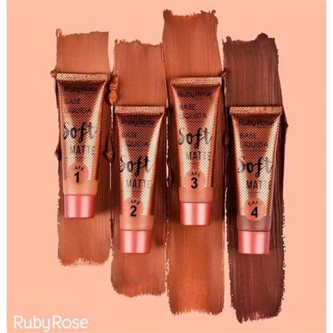 Base Soft Matte Look Natural Ruby Rose Nude Bege E Chocolate Shopee Brasil