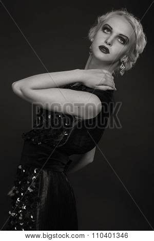 Sexy Blonde Black Image Photo Free Trial Bigstock