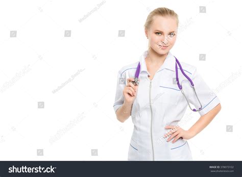 Nurse Blonde Isolated On White Background Stock Photo Shutterstock