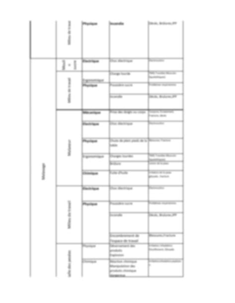 Solution Analyse Des Risques Sst Studypool