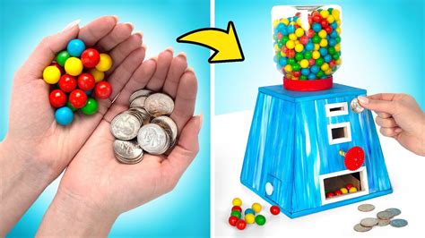 Простая идея устройства для выдачи конфет из картона - YouTube