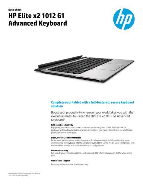 Hp Elite X2 1012 G1 Advanced Keyboard Informacionpublica Svet Gob Gt