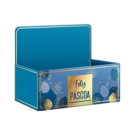 Caixa Display P Scoa Gold C Hot Stamping Cmx Cmx Cm P Azul Ouro Albano Embalagens