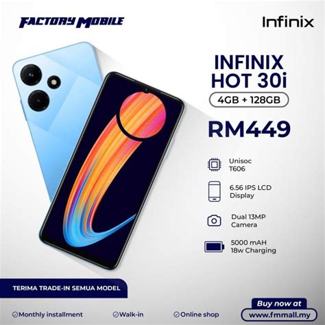 Infinix Hot I Smartphone GB RAM GB ROM Extended RAM Up To GB Hz HD True