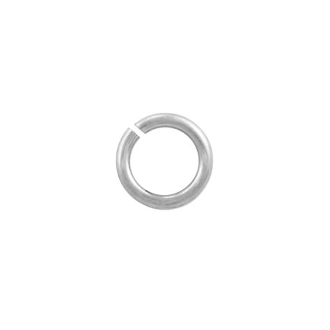 Open Round Jump Ring Mm Silver Color Pcs