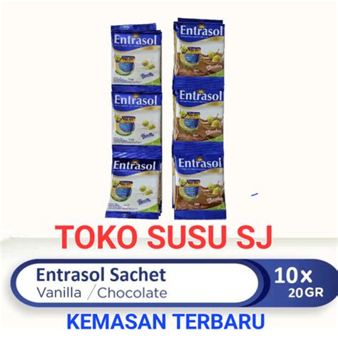 Jual Entrasol Gold Sachet Renceng X G Vanila Coklat Chocolate