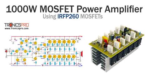 500W Amplifier Circuit Diagram using 2SC5200 & 2SA1943