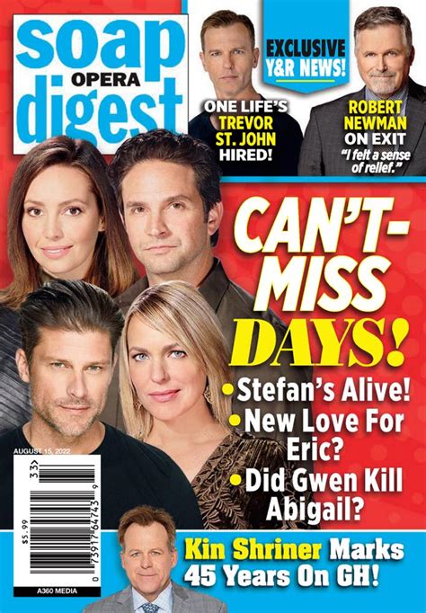 Soap Opera Digest Magazine Soap Opera Digest