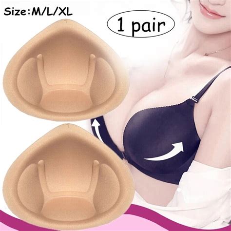 Sponge Bra Pads Foam Breast Forms Enhancers Padding Inserts Swimsuits