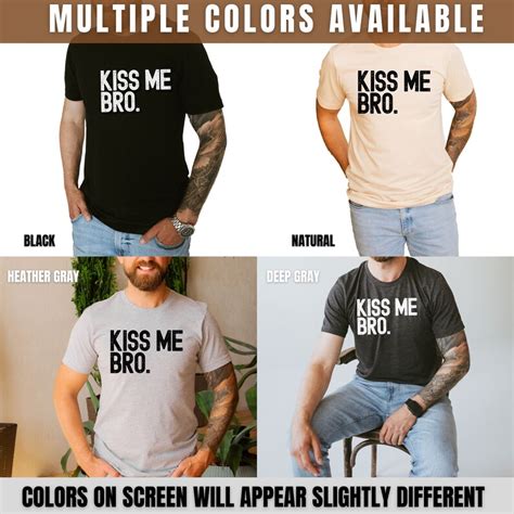 Kiss Me Bro Gay Pride Shirt For Men Queer Shirts Lgbtq Rainbow Gay Bear Subtle Pride Tshirt