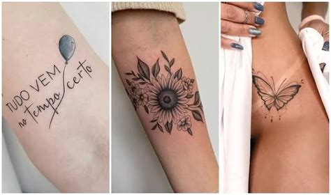 Tatuagem Feminina Delicada No Braço Ombro Costela ETC