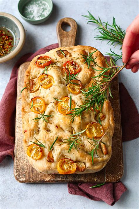 Simple Garlic And Rosemary Focaccia Lucy And Lentils