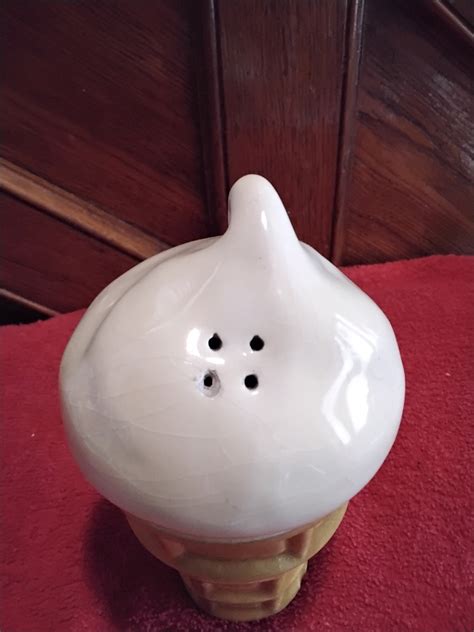 Vintage Ceramic Ice Cream Cone Shaker Etsy