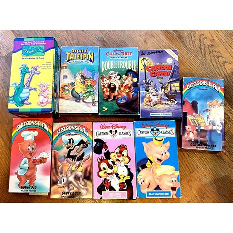 Vintage 80s 90s Classic Cartoon VHS Kids TV of 11 Tapes Disney - Etsy